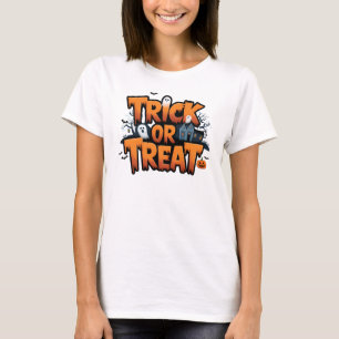 T-shirt Hantée nuit d'Halloween avec fantômes