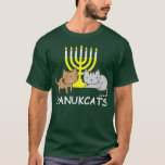 T-shirt Hanukcats Funny Hanoukka Gift Cute Kawaii Cat<br><div class="desc">Hanukcats Funny Hanukkah Venin Cute Kawaii Cat.</div>