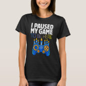 T-shirt Hanukkah I Paused My Game to be here Controller Ga (Devant)