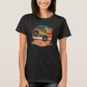 T-shirt Hanukkah Monster Truck Dreidel Menorah Retro Vint (Devant)