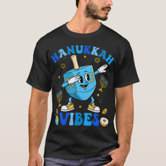 T-shirt Hanukkah Vibe Funny Dreidel Dabbing Shirt Menorah 