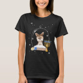 T-shirt Hanukkah Yorki Dog Snow Globe Pajama (Devant)