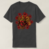 T-shirt Hanya Samurai Oni Mask, Demon Art Face Harajuku Ae (Design devant)