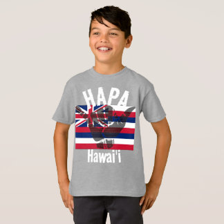T-shirt HAPA HAWAII HI Drapeau TRIBAL SHAKA BG Whats