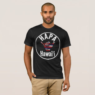 T-shirt HAPA HAWAII TRIBAL HI Drapeau SHAKA