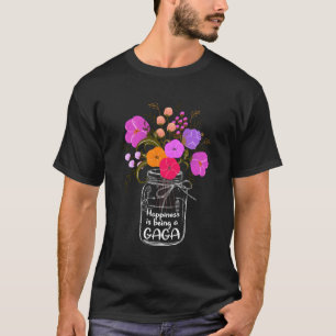 T-shirt Hapess Est Un A Pour Mamie Flower