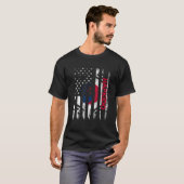 T-shirt Hapkido Karate Martial Arts Training Drapeau corée (Devant entier)