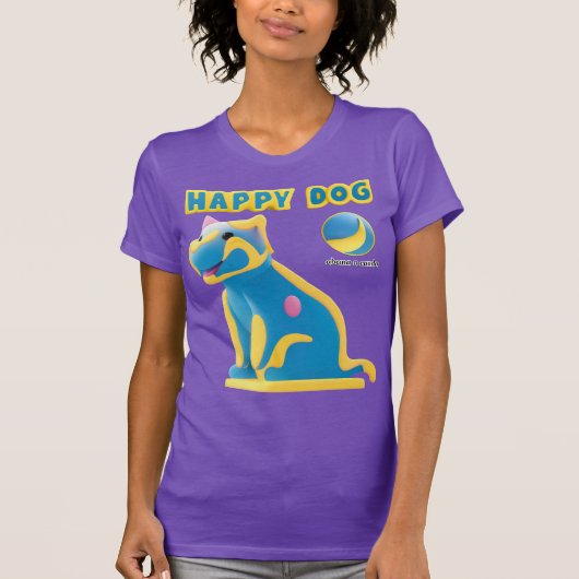 T-Shirt Happier dog (Devant)