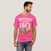T-shirt Happiness Parfait Rack Funny Pool Player Billard (Devant entier)