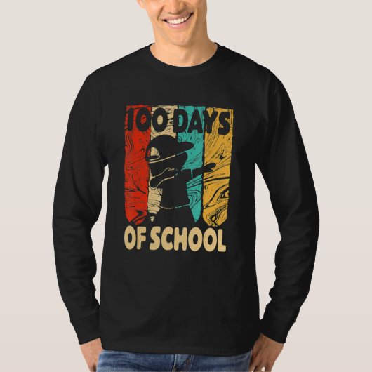 T-shirt Happy 100 Days Of School 100th Day Dabbing Child K (Devant)