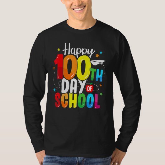 T-shirt Happy 100 Days Of School And Still Poppin 100th Da (Devant)
