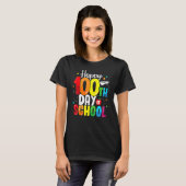 T-shirt Happy 100 Days Of School And Still Poppin 100th Da (Devant entier)