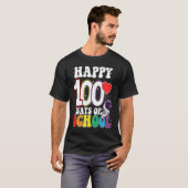 T-shirt Happy 100 Days Of School Astronaut (Devant entier)