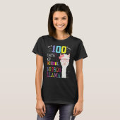 T-shirt Happy 100 Days Of School No Probllama Llama 100th  (Devant entier)