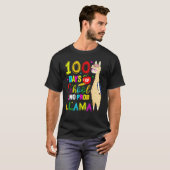 T-shirt Happy 100 Days Of School No Probllama Llama 100th  (Devant entier)