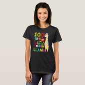 T-shirt Happy 100 Days Of School No Probllama Llama 100th  (Devant entier)