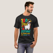 T-shirt Happy 100 Days Of School No Probllama Llama 100th  (Devant entier)