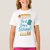 T-shirt Happy 100 Days of School Tee (Devant)
