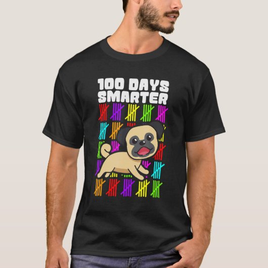 T-shirt Happy 100 Days Smarter Dog Shirts, 100th Day Of Sc (Devant)