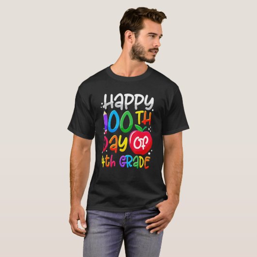 T-shirt Happy 100th Day Of School 100 Days Smarter Cute 4t (Devant entier)