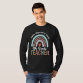 T-shirt Happy 100th Day of School 4th Grade Teacher Rainbo (Devant entier)