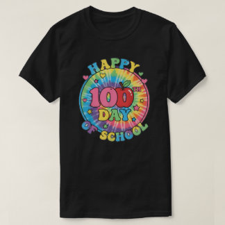 T-shirt Happy 100th Day of School Days Smarter Design