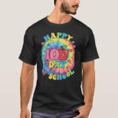 T-shirt Happy 100th Day of School Days Smarter Design (Devant)