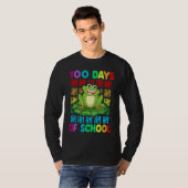T-shirt Happy 100th Day Of School Frog Teacher Student Ki (Devant entier)
