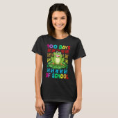 T-shirt Happy 100th Day Of School Frog Teacher Student Ki (Devant entier)