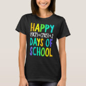 T-shirt Happy 100th Day Of School Funny Math Formula Teach (Devant)