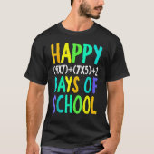T-shirt Happy 100th Day Of School Funny Math Formula Teach (Devant)