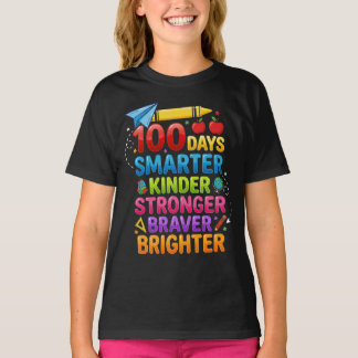 T-shirt Happy 100th Day of School Teacher student 100 Days