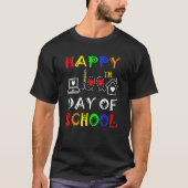 T-shirt Happy 100th Day Of Virtual School Students And Tea (Devant)