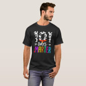 T-shirt Happy 101 Days School Cute Dog 100 Days Smarter St (Devant entier)