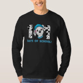 T-shirt Happy 101 Days School Dog Lover Student Or Teacher (Devant)