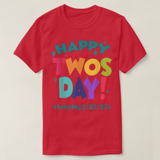 T-shirt Happy 22222 (Design devant)
