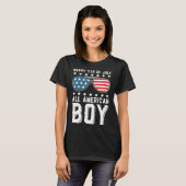 T-shirt Happy 4th of July All American Boy (Devant entier)
