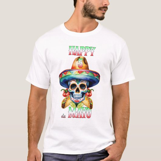 T-shirt Happy 5 de Mayo (Devant)