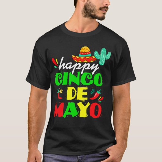 T-shirt Happy 5 De Mayo  Cinco de Mayo Viva Mexico 5 De Ma (Devant)