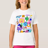 T-shirt Happy and colorful abstract designs (Devant)