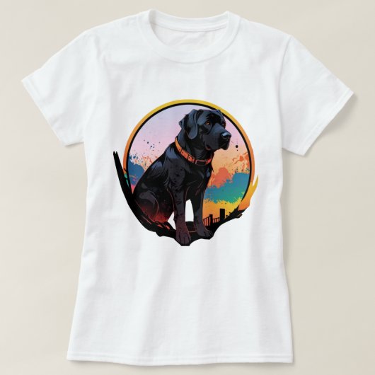 T-shirt Happy as a Labrador (Design devant)