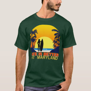 T-shirt Happy beach surfer in Maryland 
