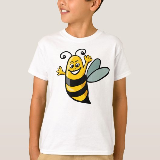 T-shirt Happy Bee - Customisé (Devant)