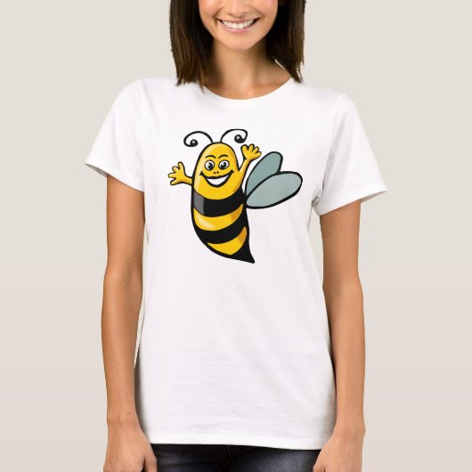 T-shirt Happy Bee - Customisé (Devant)