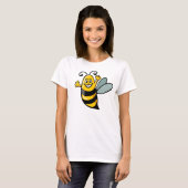 T-shirt Happy Bee - Customisé (Devant entier)