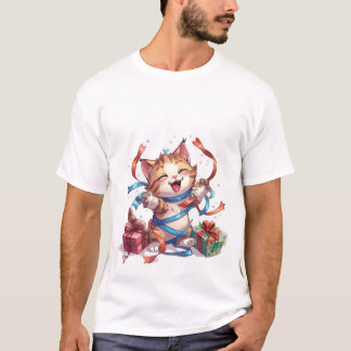 T-shirt Happy Birthday Kitten Celebration ✨🎉