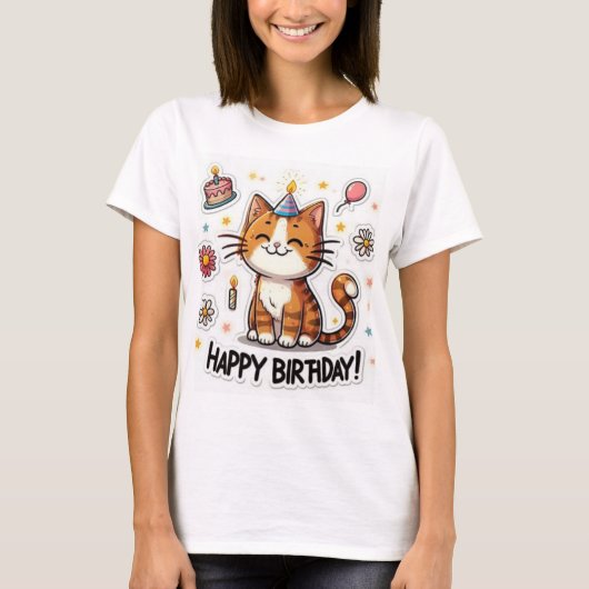 T-shirt Happy Birthday New Collection Design (Devant)