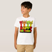 T-shirt Happy Birthday Sprunki - Simon Oren Raddy (Devant entier)