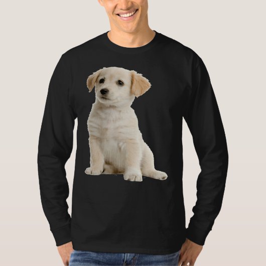 T-shirt Happy Black Lab Labrador Retriever (Devant)