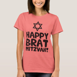 T-shirt Happy Brat Mitzvah (Bar / Bat mitzvah)